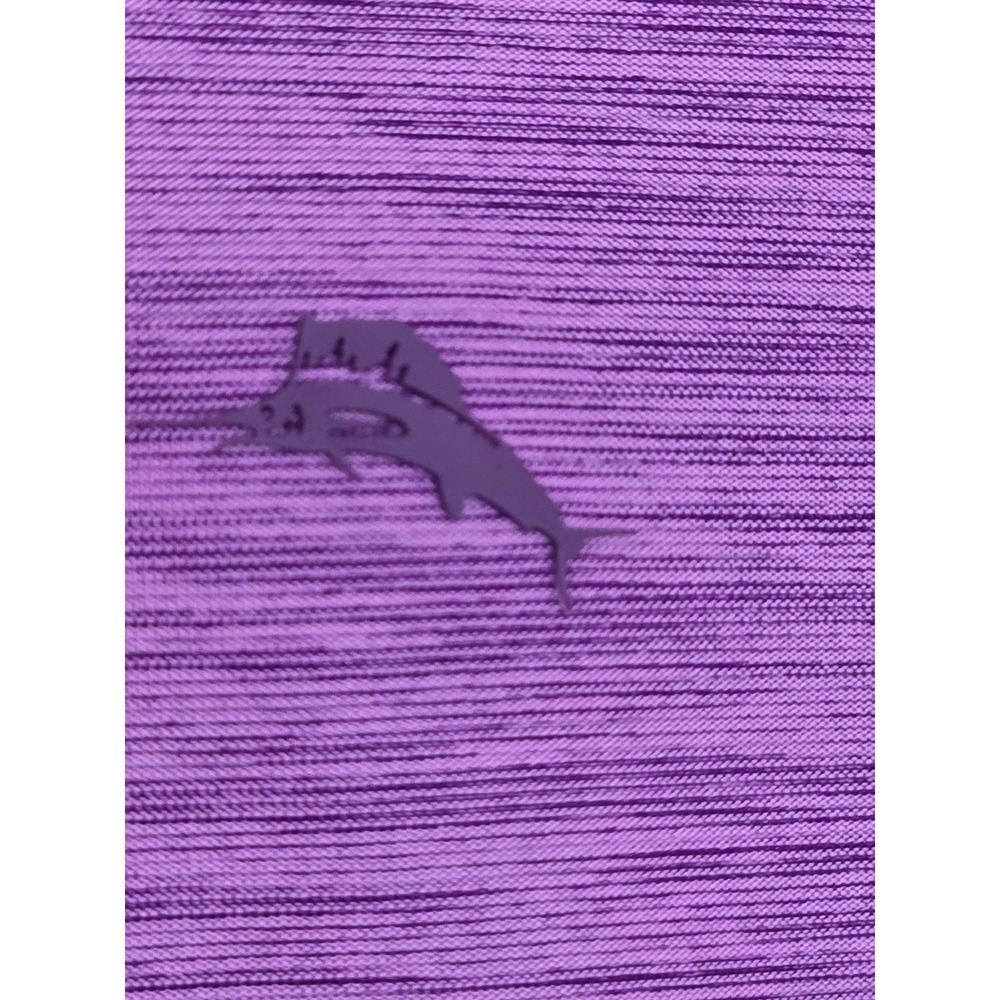 Tommy Bahama Polo Shirt Mens Medium Purple IslandZone Golf Performance Stretch - Picture 3 of 12